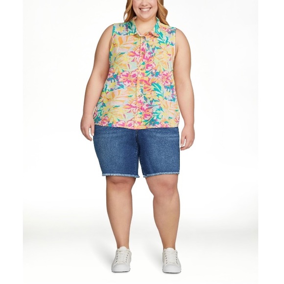 TT Soft lightweight Sleeveless Henley Button down Shirt Size XXL (20) - Picture 2 of 13